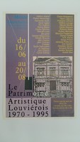 Affiche pour l'exposition <strong><em>Le Patrimoine Artistique Louviérois</em></strong> , au Musée Ianchelevici (La Louvière) du 16 juin au 20 août.